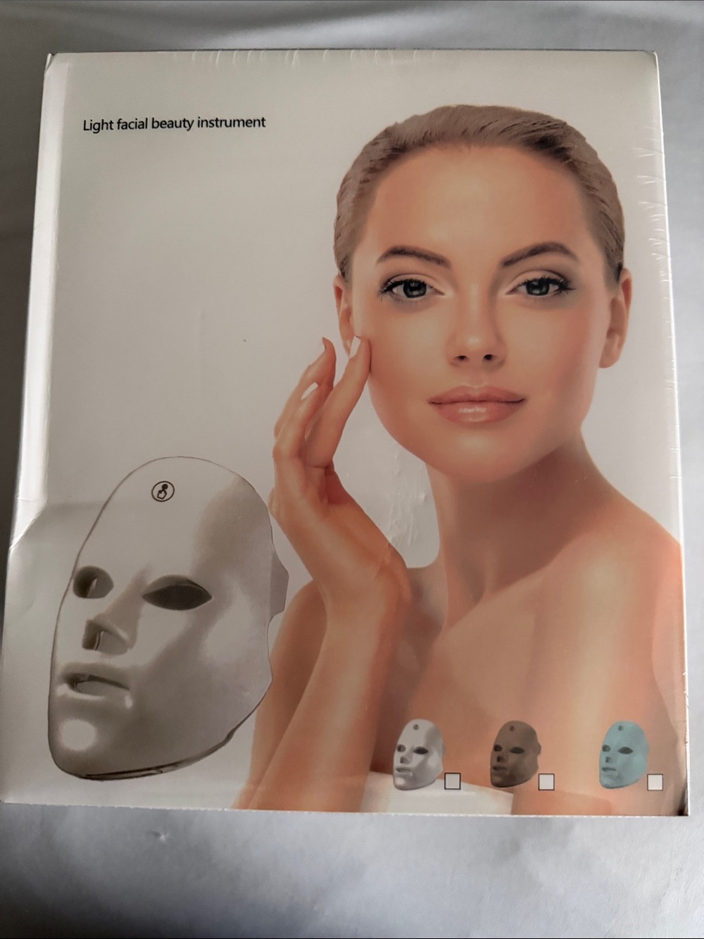 LED Facial Therapy Mask for Women - White